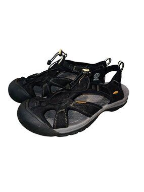 Keen Mens Waterproof Sport Sandals 13 Black Slip-On Closed Toe Outdoor Shoes